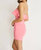 Off The Shoulder Hot Pink Mini Dress In Hot Pink