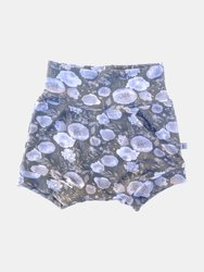 Kids Shorties - Gray Floral