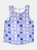 Slouchy Tank - Blue Squares