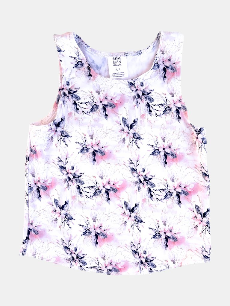 Slouchy Tank - Pink Floral