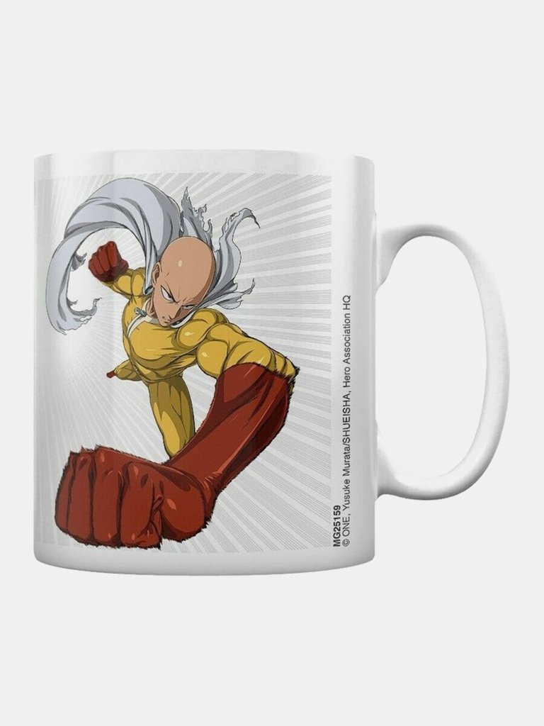 One Punch Man Saitama Vs Boros Mug (White) (One Size) - White