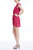 Fuchsia Sequin Ruffle Mini Dress