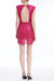 Fuchsia Sequin Ruffle Mini Dress - Fuchsia