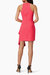 Hot Pink Racerback Cocktail Dress