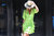 Lime Tiered Ruffle Day Dress