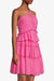 Pink Tiered Keyhole Cocktail Dress
