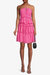 Pink Tiered Keyhole Cocktail Dress - Pink