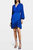 Pleated Cocktail Dress - Blue