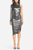The Ariana | Foil Knit Cocktail Dress - Sleek Gray