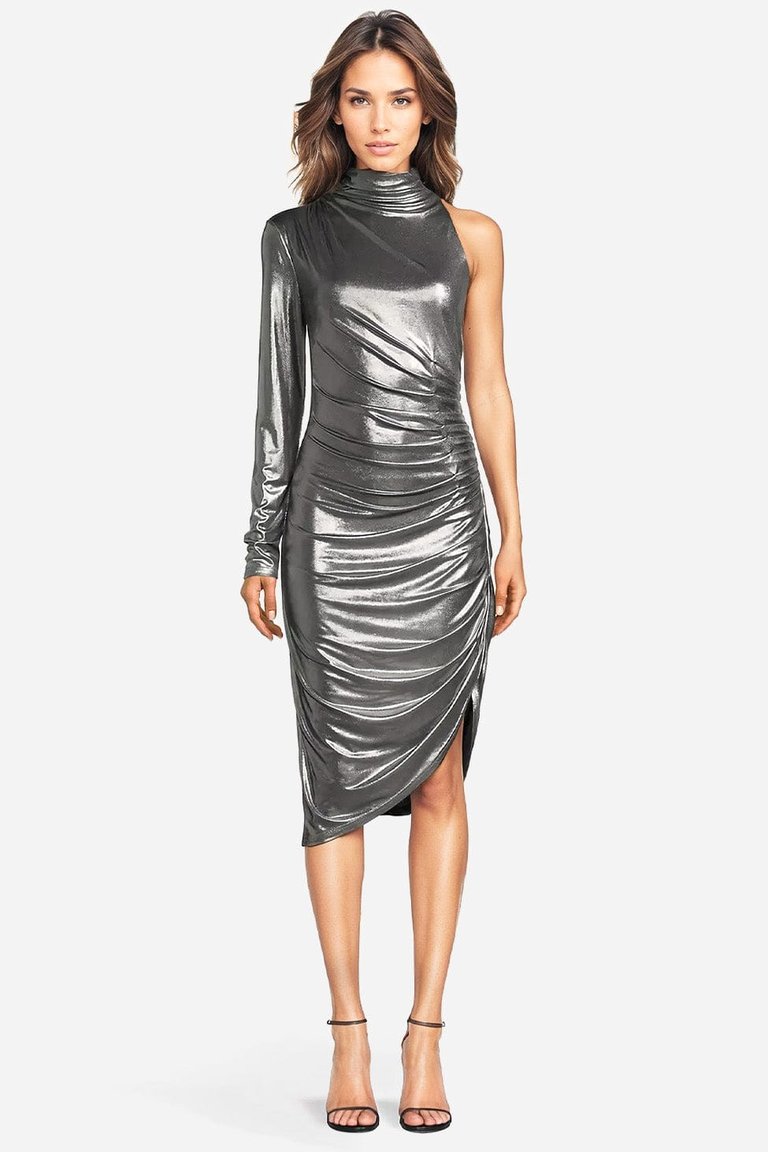 The Ariana | Foil Knit Cocktail Dress