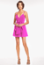 The Bella | Bow Front V-Neck Mini Dress - Pink