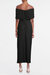 The Cecilia | Black Stretch Jersey Maxi Dress