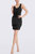 The Celeste | Black Column Cocktail Dress