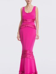 The Celeste | Fuchsia Mermaid Gown