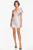 The Chloe | Lilac One Shoulder Jacquard Mini Dress - White