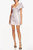 The Chloe | Lilac One Shoulder Jacquard Mini Dress