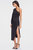 The Elana | Black One-Shoulder Midi Cocktail Dress