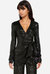 The Frankie | Black Sequin Wrap Jacket