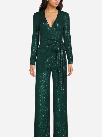 ONE33 SOCIAL The Frankie | Emerald Green Sequin Pant product