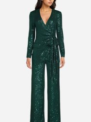 The Frankie | Emerald Green Sequin Pant - Emerald