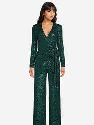 The Frankie | Emerald Green Sequin Pant