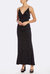 The Isabelle | Black V-Neck Slip Gown