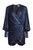 The Jenna - Blue Lame Faux Wrap Mini Dress