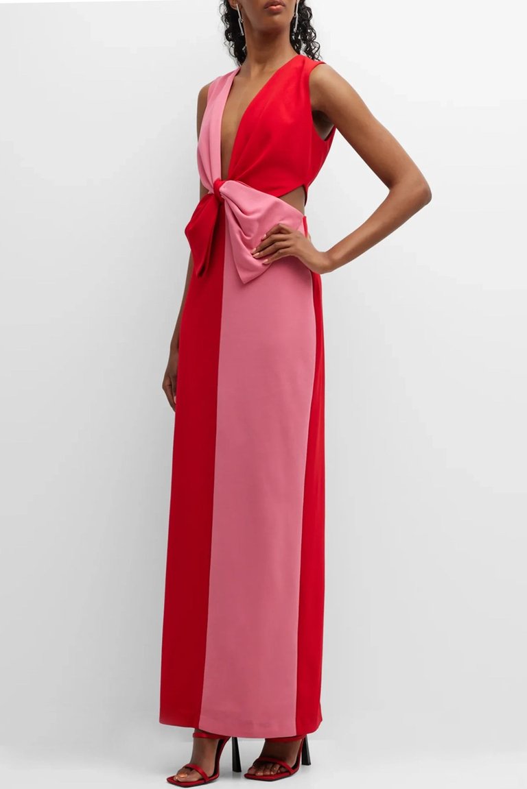 The Jessica | Color-Blocked Maxi Gown