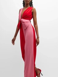 The Jessica | Color-Blocked Maxi Gown