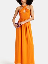 The Joann Papaya Maxi Dress - Papaya