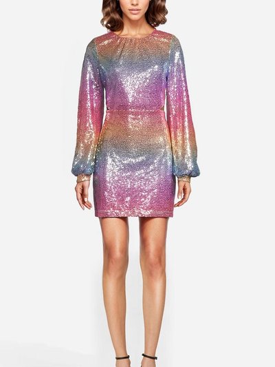 ONE33 SOCIAL The Laila | Rainbow Sequin Cocktail Dress product