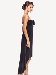 The Liliana Black Strapless High-Low Cocktail Dress