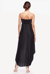 The Liliana Black Strapless High-Low Cocktail Dress
