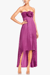 The Liliana Fuchsia Strapless High-Low Cocktail Dress