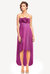 The Liliana Fuchsia Strapless High-Low Cocktail Dress - Purple