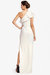 The Mercer Ivory Pleated Column Gown