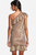 The Mercer | Bronze Metallic Ruffle Mini Cocktail Dress