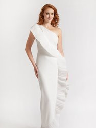 The Mercer Pleated Ruffle Gown