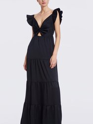 The Natalia | Black Patio Maxi Dress