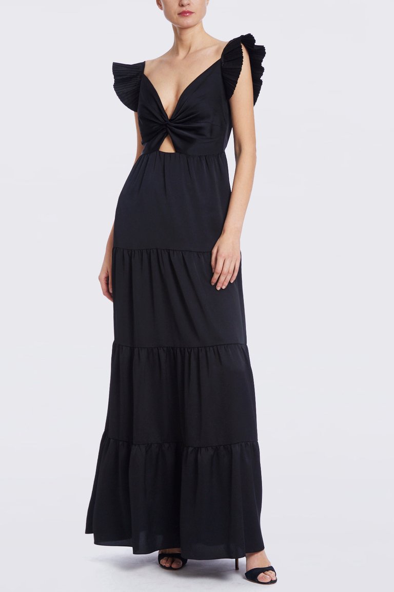 The Natalia | Black Patio Maxi Dress