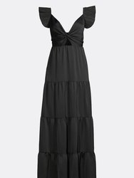 The Natalia | Black Patio Maxi Dress