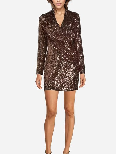 ONE33 SOCIAL The Norma | Copper Sequin Cocktail Dress product
