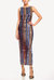 The Sarah Sequin Midi Gown With Open Back