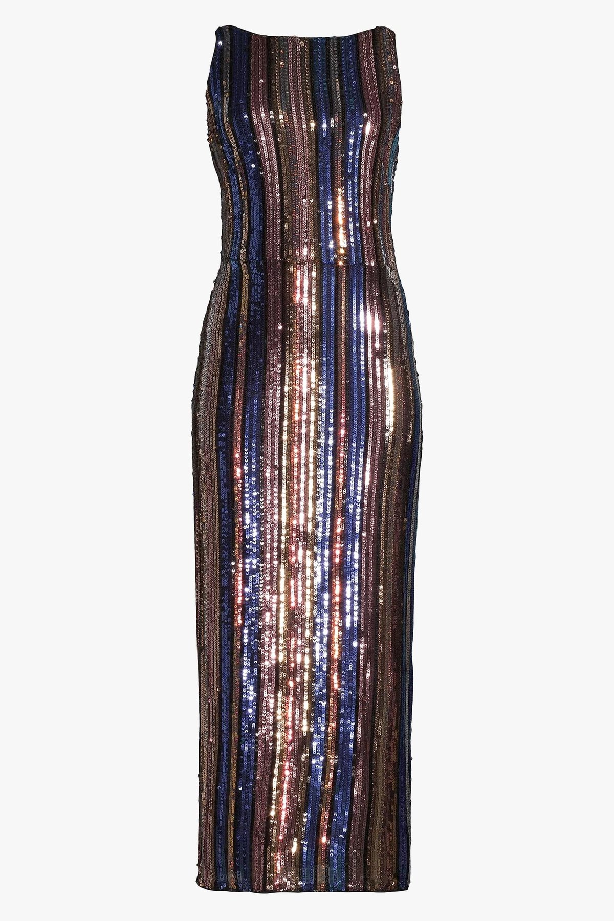 Boutique lara stripe on sale sequin midi dress