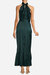 The Sherry | Forest Green Satin Maxi Dress