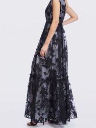 The Sloan | Floral Organza Gown