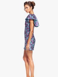 The Tiffany Floral Jacquard Cocktail Dress