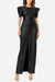 The Toby | Sleek Black Vegan Leather Maxi Dress