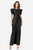 The Toby | Sleek Black Vegan Leather Maxi Dress - Black