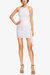 The Tracy | White Asymmetrical Drape Cocktail Dress - White
